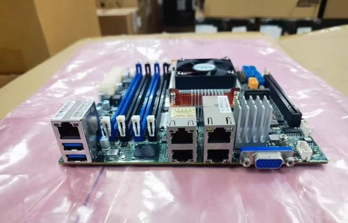 Supermicro X10SDV-TLN4F-OS017 Rev 2.00 CPU Xeon D-1541 with active fan - Picture 2 of 7