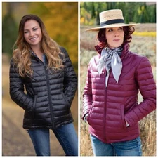 Wyoming Traders Womens Stormy 800 Fill Goose Down Puffer Coat Jacket