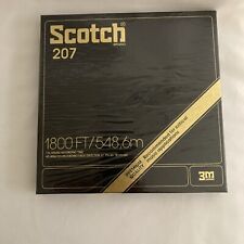 New Old Stock sealed SCOTCH 207 1/4 IN. 1800ft Music Mastering Tape 7 inch reels