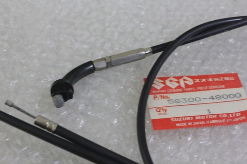 Suzuki TS100 TS125 DS100 DS125 Throttle Cable Assy NOS Japan 58300-48000 - Picture 3 of 5