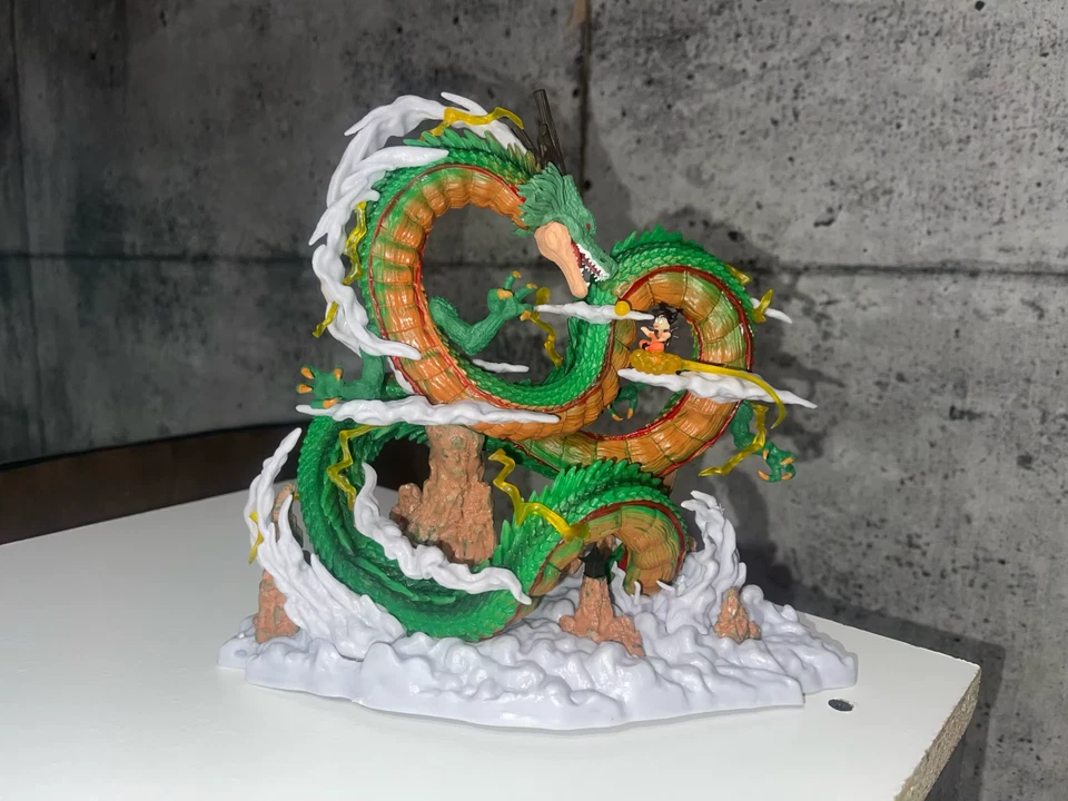 Figura Shenron & Goku Dragon Ball - Modelo Anime, Regalo para Fans y Decoración de Habitación Foto 4 de 4