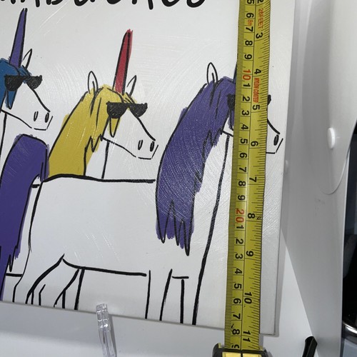 Unicorn #SQUADGOALS Wall Hanging Decor 14”w X 11”h Teenager Tween Bedroom - Picture 7 of 7