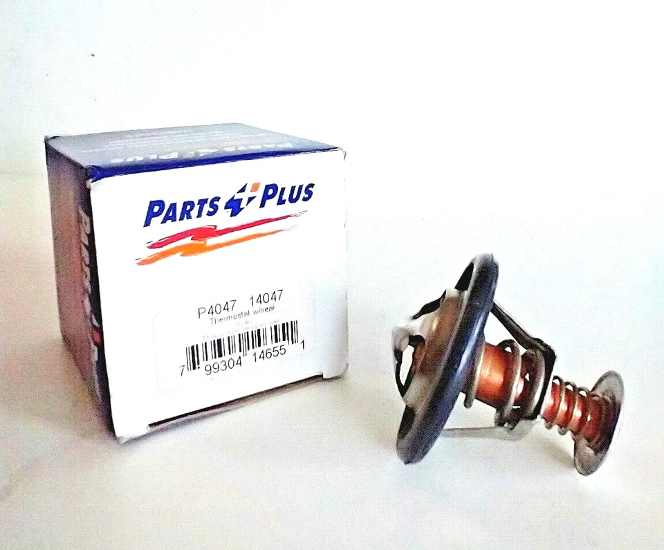 Termostato de refrigerante de motor con junta 171F OEM Temp PIEZAS PLUS/Motorad P 4047 Foto 2 de 4