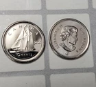 ONE(1) X BU UNC 2020 CANADA 10 CENTS DIME QUEEN ELIZABETH II BOAT COIN FOREIGN