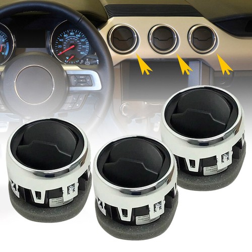 Per Ford Mustang 2015-2022 3 Pezzi Fessure Ventilazione Cruscotto Bocchetta Aerazione - Foto 6 di 8