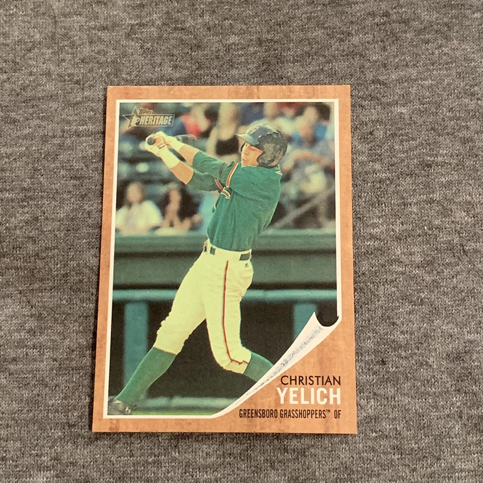 Christian Yelich 2011 Topps Heritage Minors (3) Card Lot - Image 3 of 4