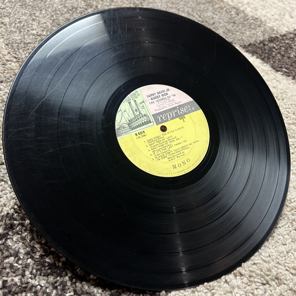 SAMMY DAVIS JR/BUDDY RICH THE SOUNDS OF 66 VINYL LP 1966