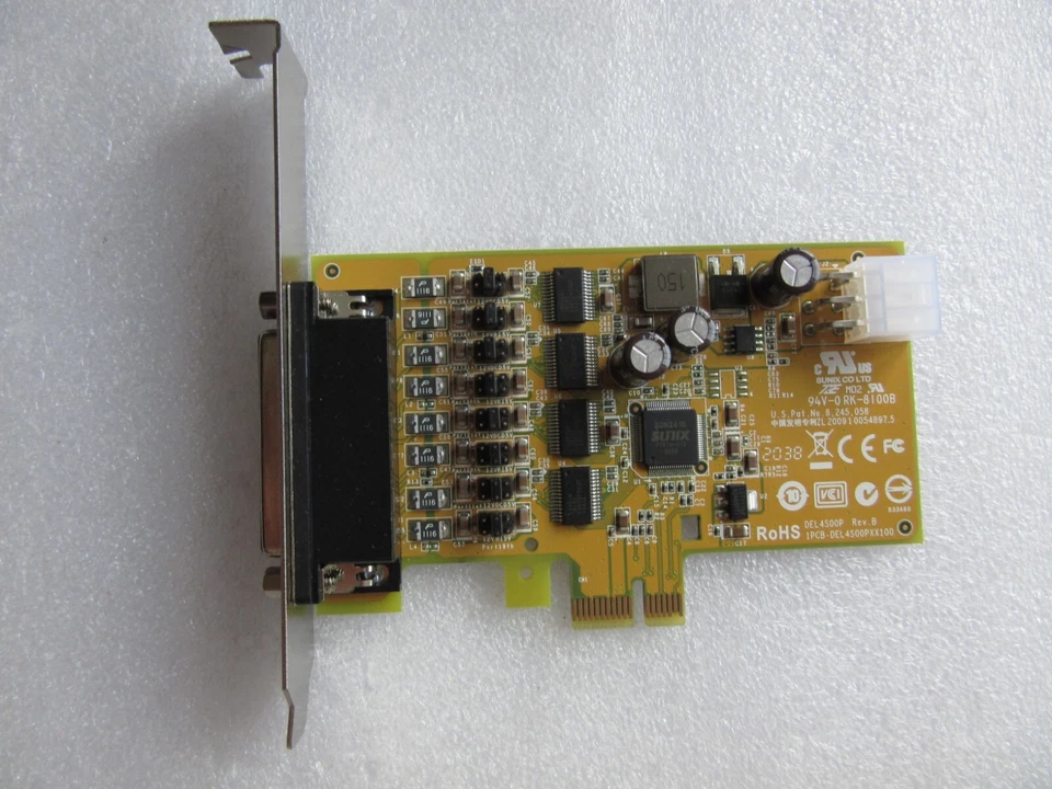 Dell 4 x COM Port RS-232 PCI Express Powered Serial Port Board DEL4S00P 08PN32 - Image 2 of 4