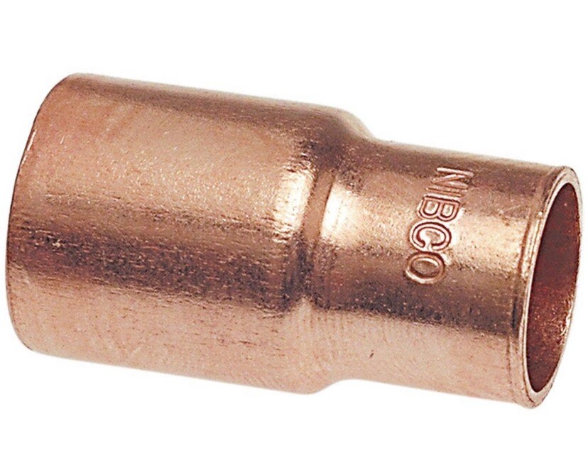 Nibco 1" x 3/4" Coupling Reducer - C x C Copper Pipe Fitting - Landscape Pro