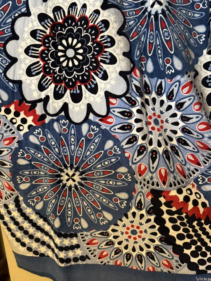 Vera Bradley Fireworks Medallion Beach Towel Retired Pattern Rare! 33” X 66” NWT - Image 4 of 4