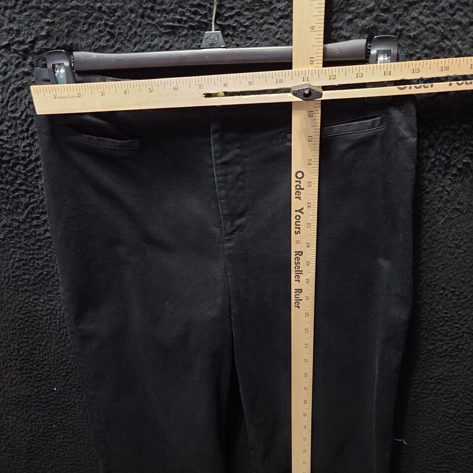 Rafaella Womens Capri Pants Black Size 10 Cotton Blend Stretch Zipper ...