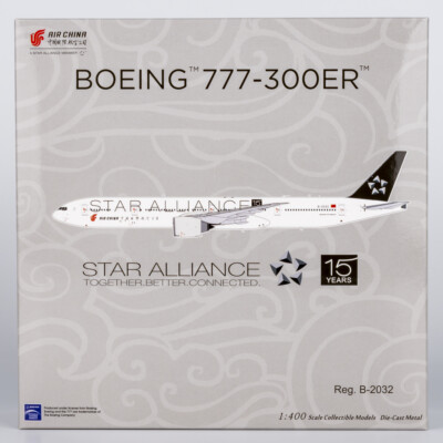 1:400 NGmodels Air China Boeing 777-300ER B-2032 Airplane Diecast