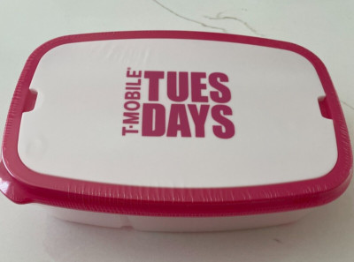 T-Mobile Tuesdays  Lunch Box  Container with Fork & Knife New