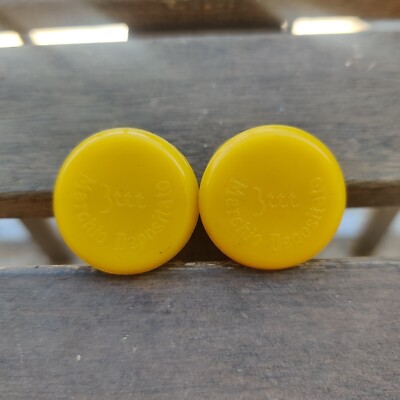 3ttt early logo vintage plastic end handlebars caps