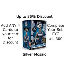 2023-24 Panini Mosaic Basketball Silver Mosaic Complete Your Set #1-300 PYC