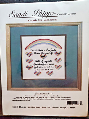 Sandi Phipps ''Grandchildren'' Cross Stitch Kit Size 10'' x 8''