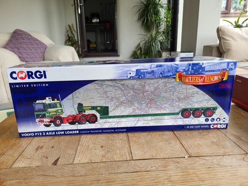 Corgi Volvo F12 w/Low Loader - Cadzow H/Haulage - CC15507 - 1:50 - Low COA 002!
