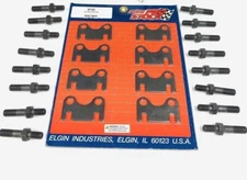 PUSHROD Guide Plates Flat+Rocker Arm 7/16 Studs Set/16 Chevy SB 327 350 383 400