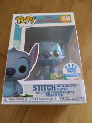 funko pop stitch with record player