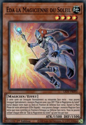 Yu Gi Oh! Eda la Magicienne du Soleil LIOV-FR093 Super Rare auf Französisch