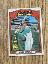 1972 Topps Angel Mangual All Start Rookie Oakland Athletics #62 - C2