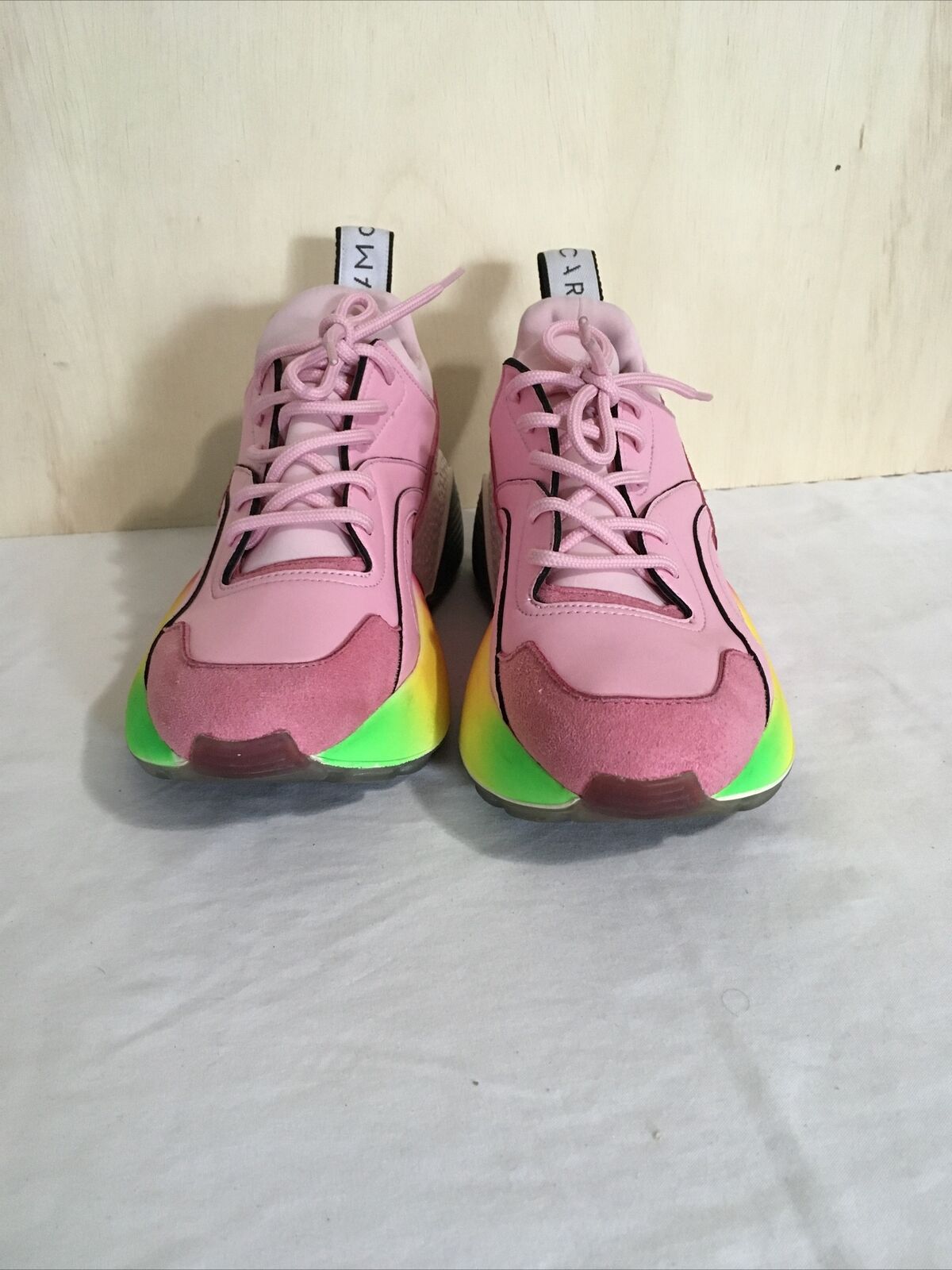 Stella Mccartney Pink sneakers rainbow eclipse sz… - image 2