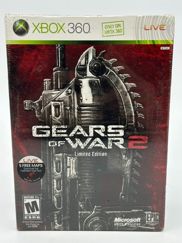 Gears of War 2 Limited Edition Microsoft Xbox 360 2008 Complete Sealed NEW