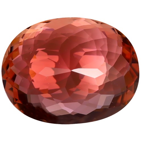Turmalina rosa naranja de 6,22 quilates corte ovalado certificado AIG (14 x 11 mm) - Imagen 2 de 3