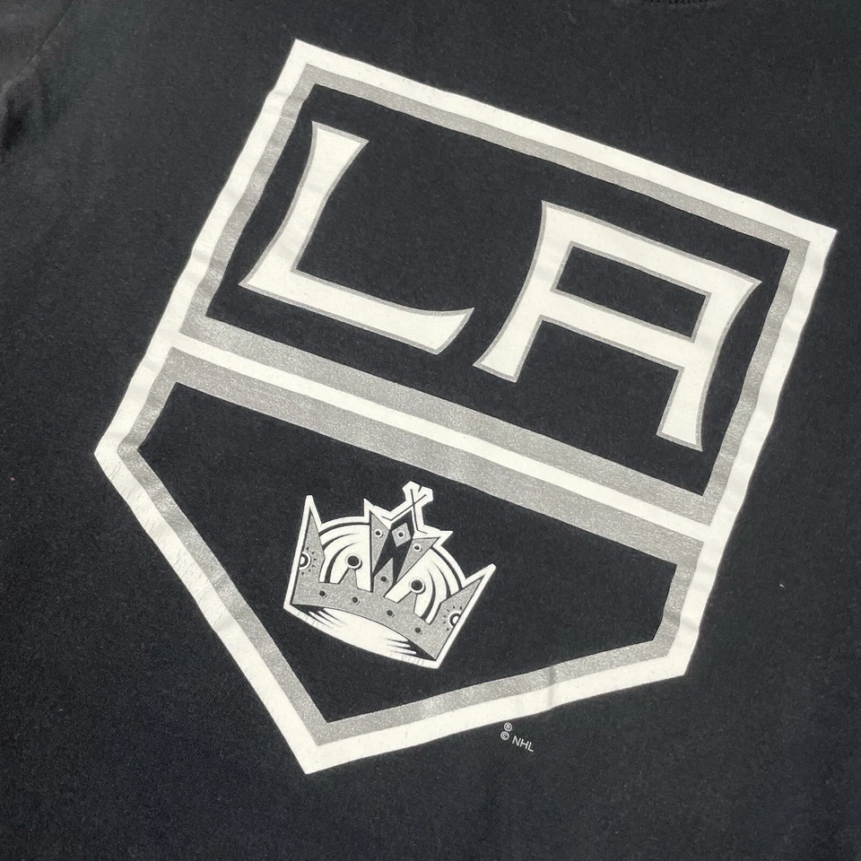 LA Kings T Shirt Mens Medium Black Short Sleeve NHL Hockey Jonathan Quick Rare M - Image 4 of 4