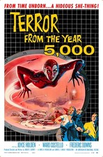 TERROR FROM THE YEAR 5000 (1958) 27"x41" one sheet sci-fi movie poster!