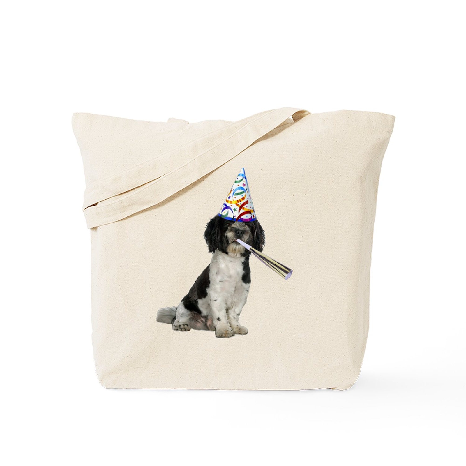 CafePress Havanese Party Natural Canvas Tote Bag, Cloth Shopping Bag (353811240)