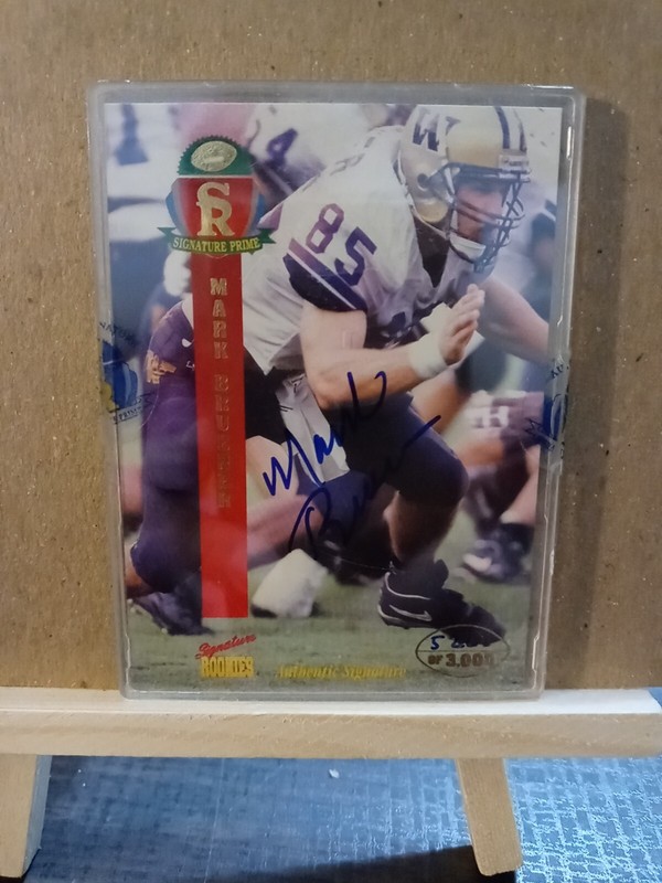 1995 Signature Rookies Signature Prime Mark Bruner Signed Card #7 520/3000