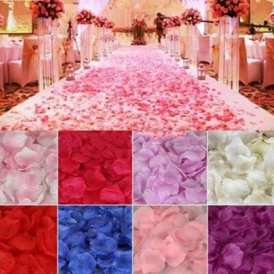 SHACTHI Silk Rose Petals Fake Flowers Confetti Engagement Wedding Party Table Decoration