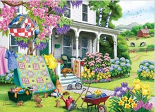 Cobble Hill Spring Cleaning 500 Piece Jigsaw Puzzle