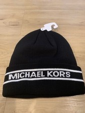 Michael Kors Authentic Allover Logo Black Winter Beanie Hat Michael Kors Authentic Allover Logo Black Winter Beanie Hat main image 4