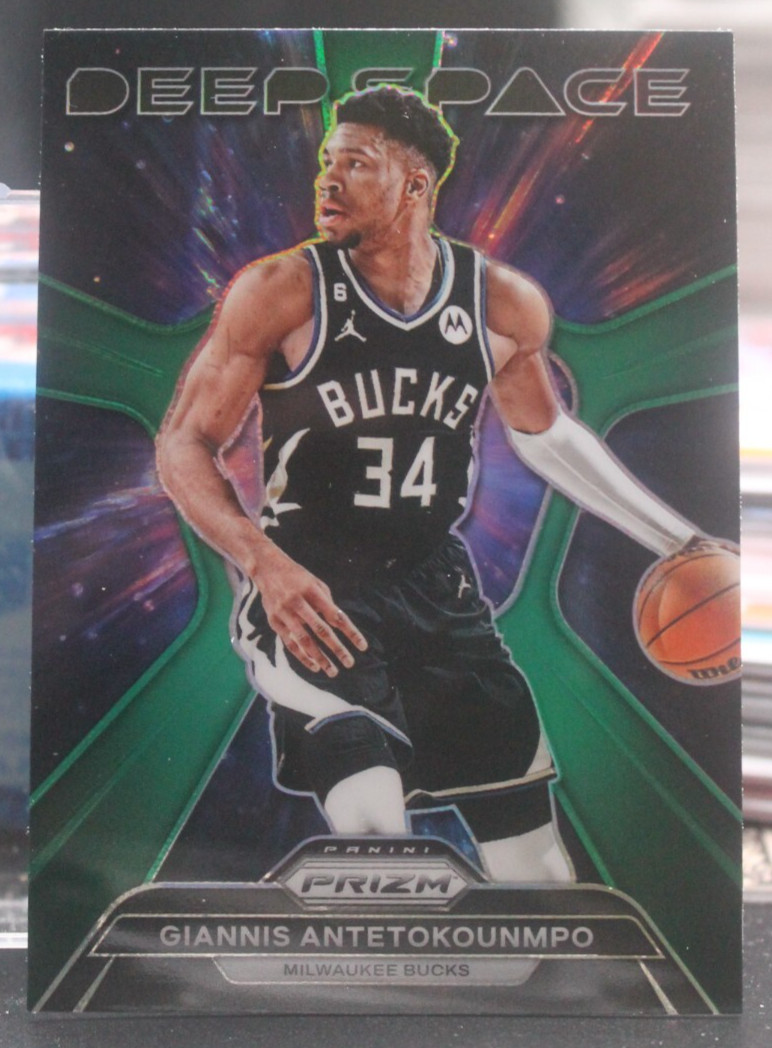 2023-24 Panini Prizm - Deep Space - Giannis Antetokounmpo #9 Green Prizm