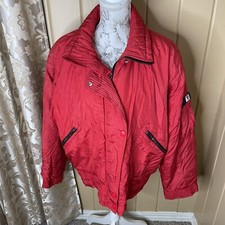 Vintage Kaelin Finesse Ski Jacket Puffer 80s 90s Flamingo Coral Red Bomber Large