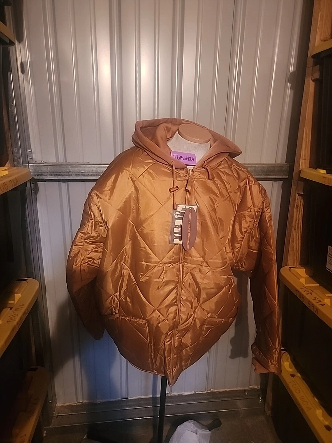 Tanglewood Corp Wheat Tan Reversible Waterproof Jacket men’s size 2XL