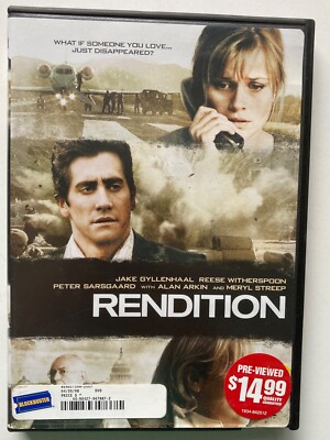 Rendition (DVD, 2007), with Jake Gyllenhaal, Reece Witherspoon, with case & art