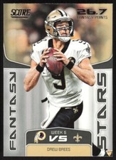 2019 Score Fantasy Stars Drew Brees #FS-6 New Orleans Saints