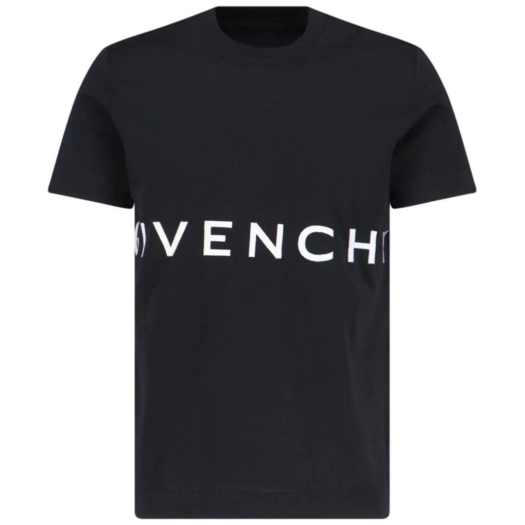Черная футболка Оверсайз с вышитым логотипом Givenchy 133890₽