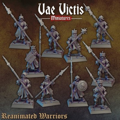 ''Armored Skeletons x10'' Vae Victis Miniatures D&D WFB Mordheim Frostgrave Undead