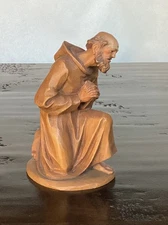 ANRI KUOLT 5"  SCALE KNEELING SHEPHERD  WOODCARVING NATIVITY