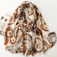 Winter Aztec Ethnic Circle Dot Fringe Viscose Shawl Scarf Lady High Quality Prin