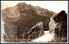 Postcard RPPC Big Cut So. St. Vrain Peak Highway CO   M108