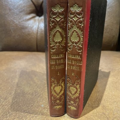 The Woman In White- Wilkie Collins 186o 2 Volumes Vintage Antique Books