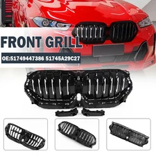 Front Radiator Grille Active Air Shutter 51135A29C23 Kit For BMW X6 G06 2019~UP