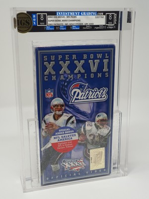 2001 Patriots Super Bowl Champions - Tom Brady First Superbowl 2002 VHS NEU IGS