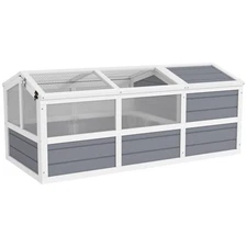 PawHut Tortoise Habitat Outdoor Bottomless Design for Tortoises, Rabbits