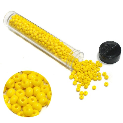 Cuentas de semillas Preciosa amarillo opaco - Imagen 8 de 8